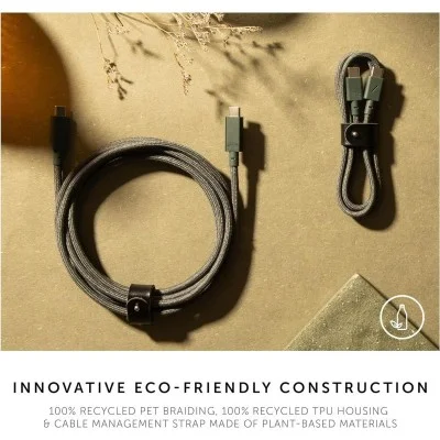 Native union belt cable pro 240w (usb-c to usb-c) _ slate Green